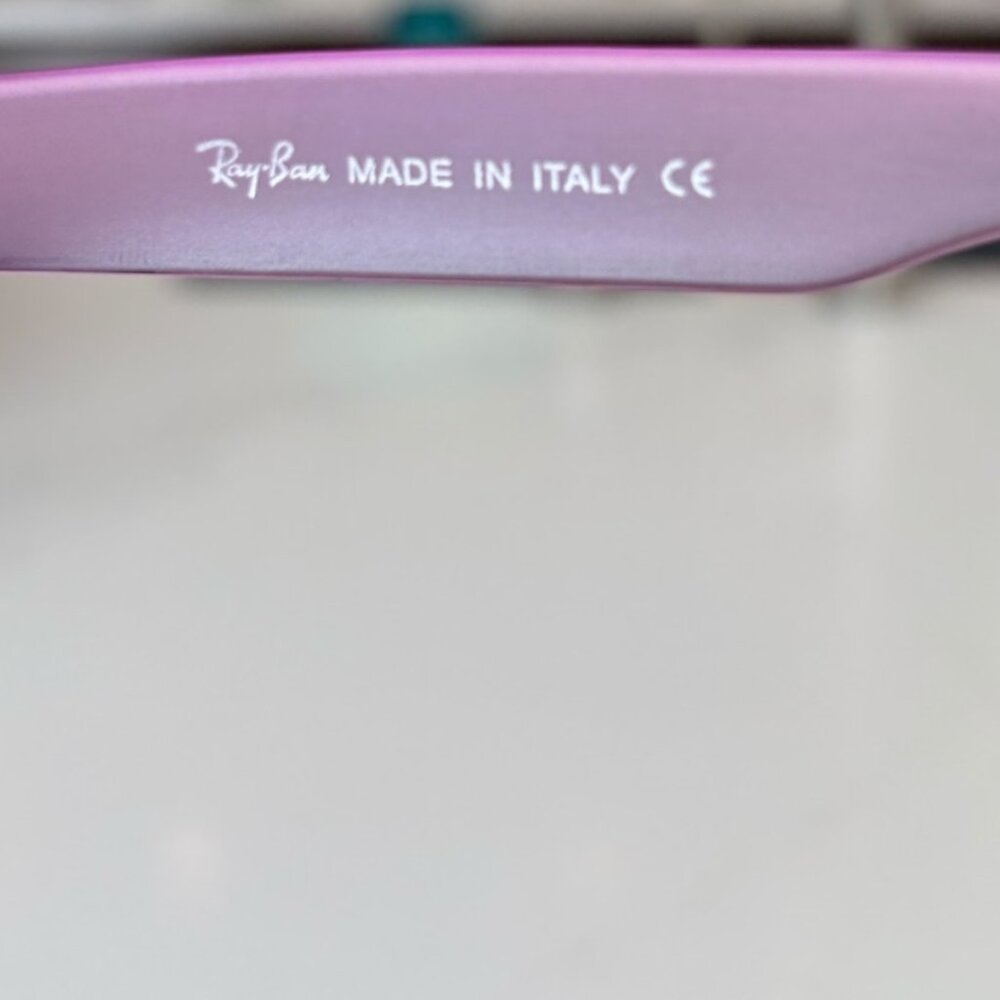 Ray‑Ban Purple Original Wayfarer Sunglasses with Case NWT - Picture 8 of 14